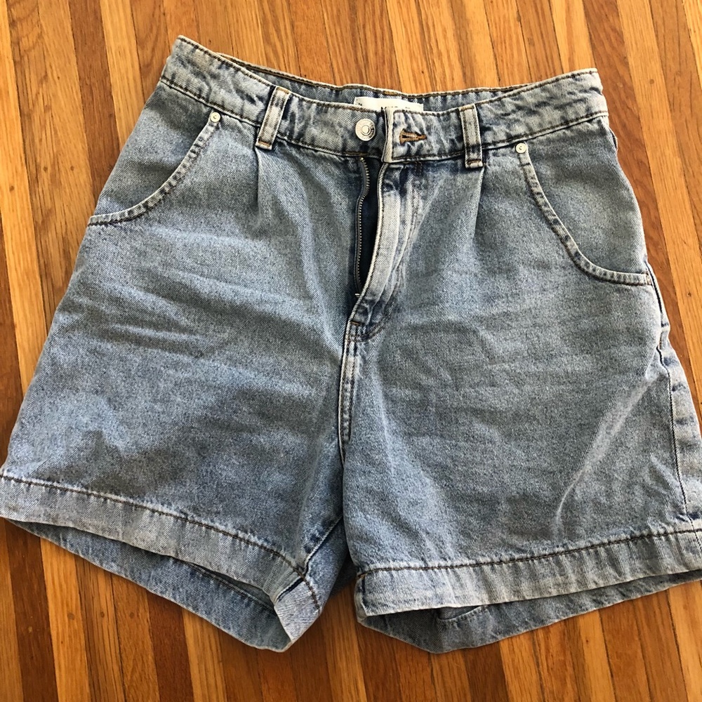 Mango Jean Mom Shorts